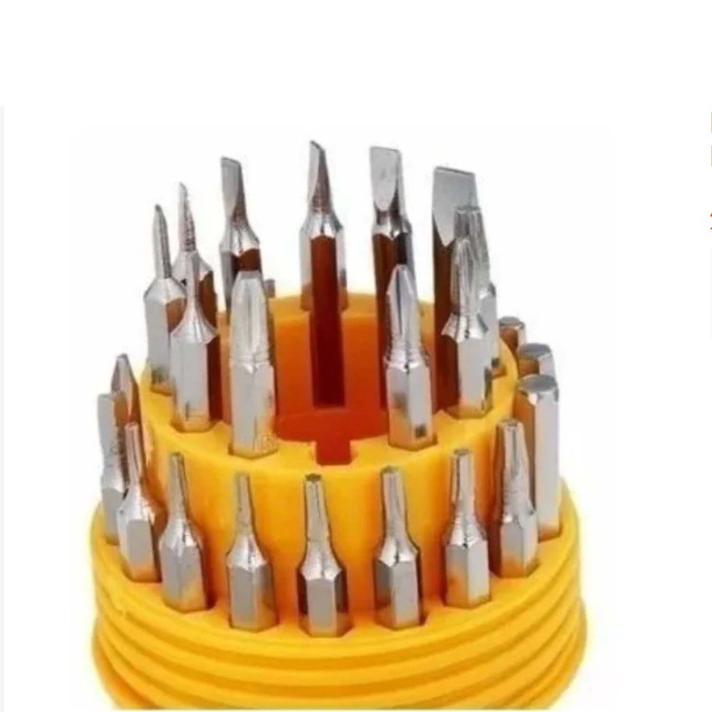 (No Brasil) Kit Jogo de Chaves 31 Cabeças Precisão Fenda Torx Philips Conserto Celular Tablet Notebook Pronta Entrega