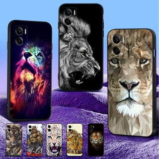 Estojo Para Telefone Motorola MOTO E22 E22i De Silicone Macio Capa De Leão Tigre Lobo Leopardo