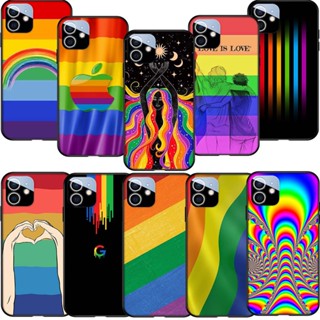 Para iPhone 15 Pro Max Plus 11 TPU Capa De Silicone Telefone AR35 Novo Arco-Íris