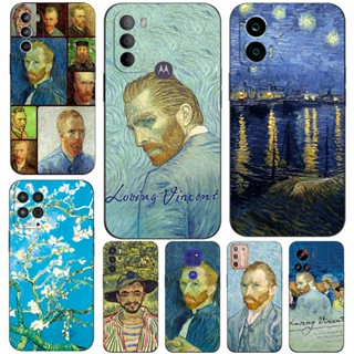 Estojo Para Moto Motorola G13 G23 G53 G73 E13 E22 E22I Capa Telefônica Pintura Vincent Van gogh