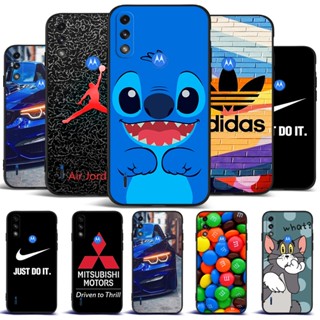 Estojo Para Motorola E7 power Capa Traseira Em Silicone Macio Moto E7i Protetor Carro Tpu Preto Ponto dargon