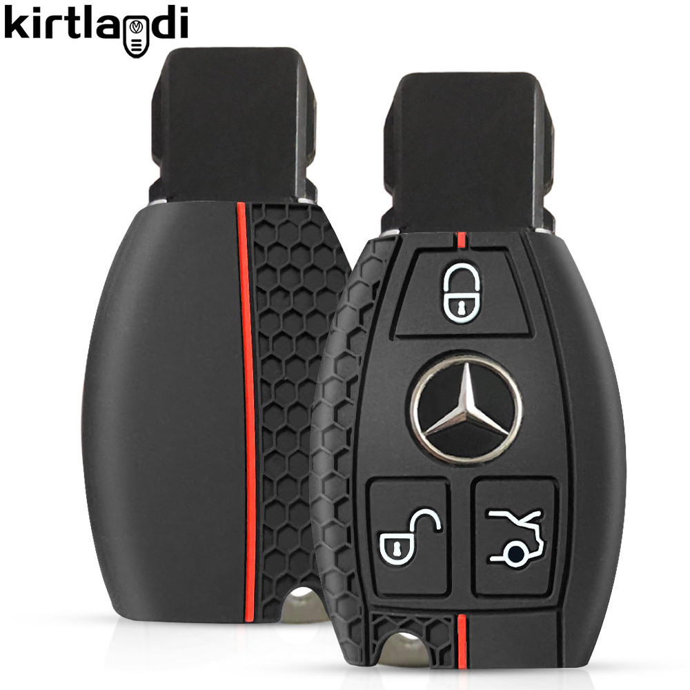 Capa De Silicone Para Carro Samrt Chave Fob Mercedes Benz A B C E S G Classe W204 W205 W212 W213 W176 W177 GLC CLA AMG Acessórios