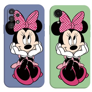 Estojo Para Samsung Galaxy A03 Núcleo A03S A04S A13 4G A14 A34 A54 5G Capa De Silicone Macia Telefone Mickey Mouse Pensa