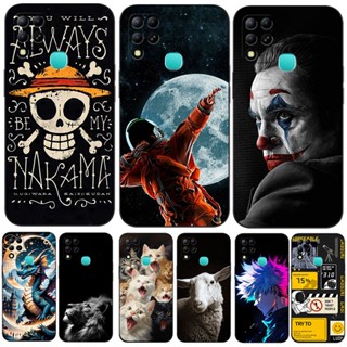 Estojo Para infinix HOT 11 G37 Silicon Phone Cover Dragão De Ovelha Da Moda Em Preto tpu