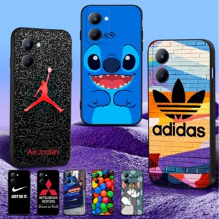 Para Realme C33 4g Capa Traseira Da Caixa De Proteção Do Telefone Funda Black Tpu Case stitch sport dargon