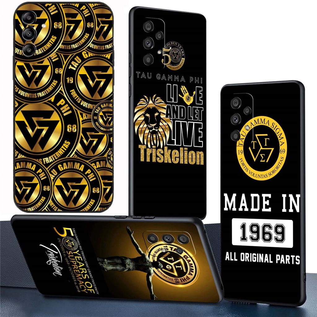 Samsung Galaxy A05s A05s A21s A20e A20s F52 5G F23 F34 S23 FE M34 5G Capa Macia Preta TPU Telefônica SM145 Tau Gamma Phi design