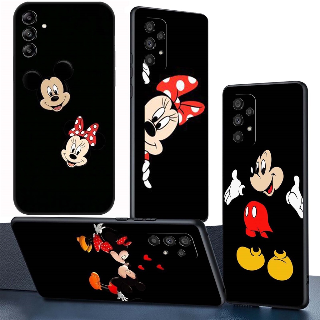 Samsung Galaxy A05s A05s A21s A20e A20s F52 5G F23 F34 S23 FE M34 5G Capa Macia Preta TPU Para Telefone SM121 Mickey Mouse