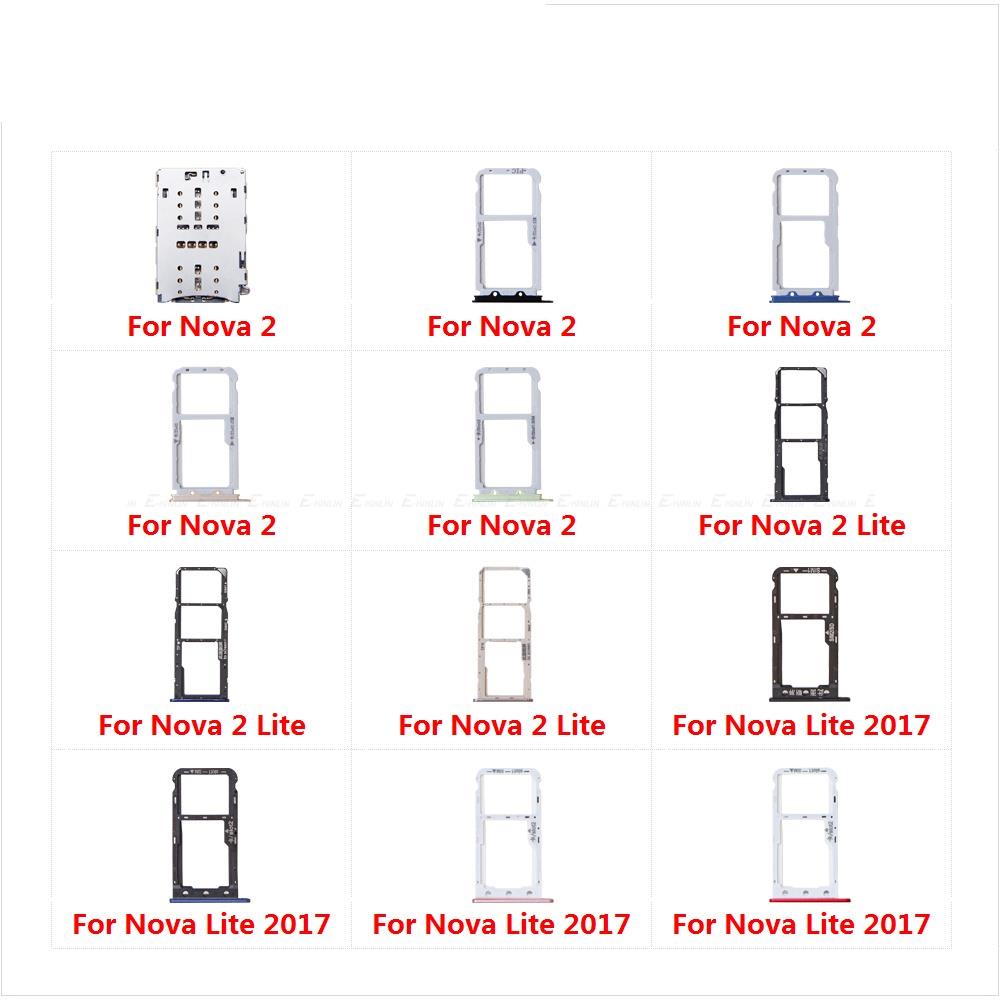 Bandeja De Cartão Sim Soquete Slot Leitor Adaptador Peças Para HuaWei Nova 2 Lite 2017 Micro SD Titular Do Conector