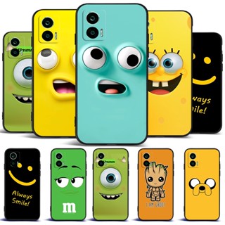 Estojo Para Motorola Edge 30 5G neo Edge30 De Silicone Macio Tampa Traseira Protetora Tpu Preto funy face