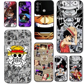 Para Motorola Moto G60 4G Capa Traseira Da Caixa G40 Fusion Phone Case Silicone Macio Protetor De Preto Tpu ONE PIECE Padrões De design De Caracteres