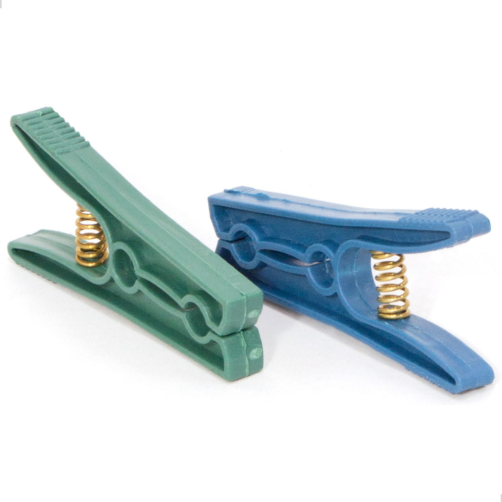 Kit Com 120 Prendedores Grandes de Plástico - Cores Variadas