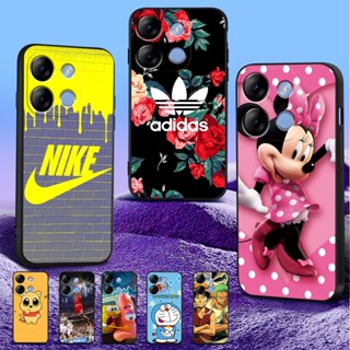 Estojo Para infinix smart 7 7HD Silicon Phone Back Cover Preto tpu Papel De Parede Esportivo funy