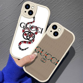 Para iPhone 11 12 13 Mini Pro Max Capa Macia De silicone Líquido TPU W301 Cobra Gucci