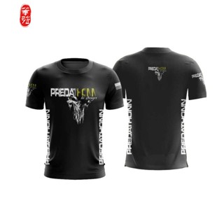 Camiseta Black Caveira Bope PREDATHONN Camisa Dry Fit Lutas Treino Fitness Exercício Academia