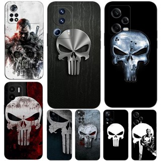 Estojo Para Xiaomi POCO M6 X6 PRO X5 5G Capa Do Telefone Silicone Macio O Punidor SKULL