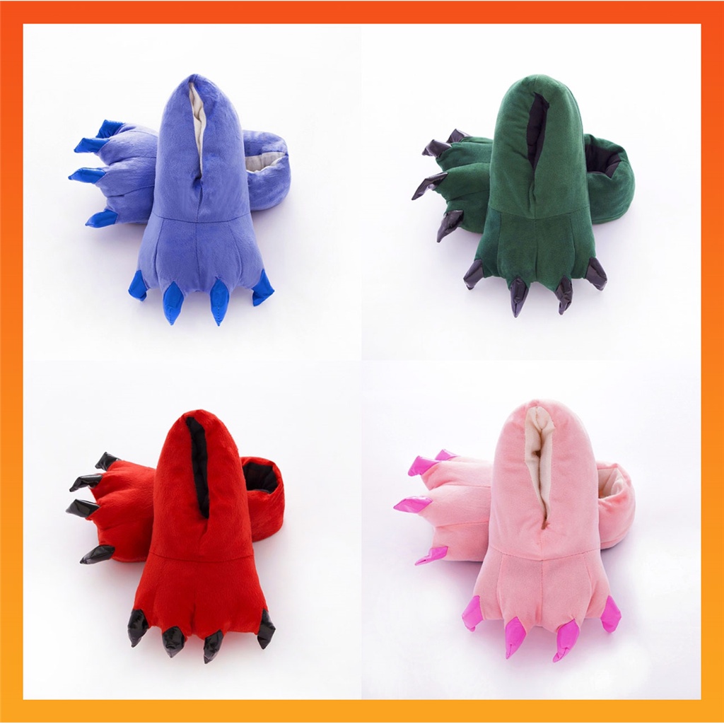 Chinelo De Pelúcia Kigurumi Dinossauro Fofo Pikachu Stitch Cartoon Shoes