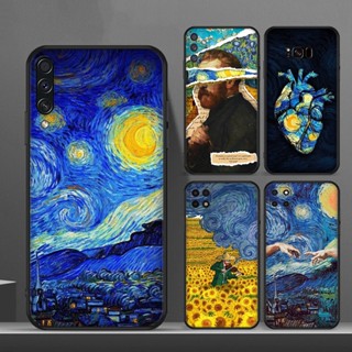 Caixa De Silicone Macia Para Telefone Samsung A50 A30S A50S A53 A70 A71 A72 A73 A81 A82 A91 Vincent van Gogh