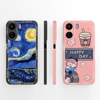 Caixa De Telefone Para Xiaomi Redmi 13C 12C 10C 4G Capa De Silicone Líquido Quadrado Redmi13C Redmi12C 10 C Pára-Choques