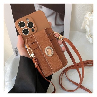 Bolsa De Couro De Luxo Para Cartão Samsung A72 A52s A42 A32 A22 A12 A71 A51 A31 A21S A21 A11 A70 A50 A30s A50S A30 A20 A10S Nota 10 9 8 20 Plus Com Uma Capa De Telefone Cordão