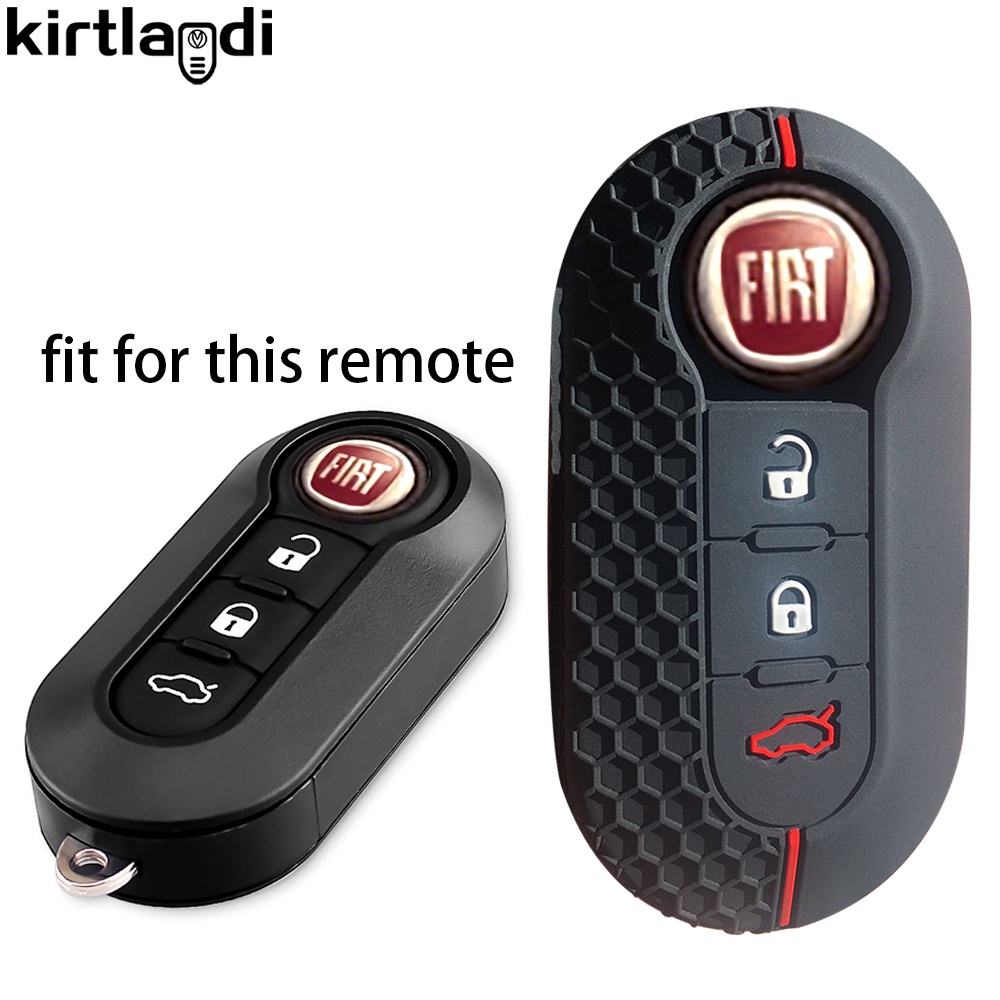 Estojo De Silicone Para Chaveiro Remoto Fiat Palio 500 Panda Punto Dot Attractive Lancia Musa Grande 500L Ducato Capa De Carro em Oferta na Shopee