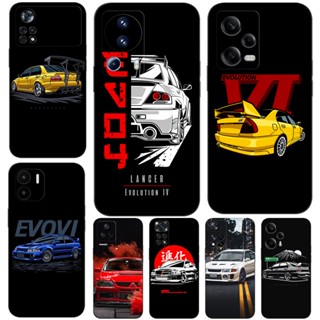 Estojo Para Xiaomi POCO M4 X4 Pro 4G 5G GT Capa Telefônica Silicone Macio Mitsubishi EVO4 Evolução