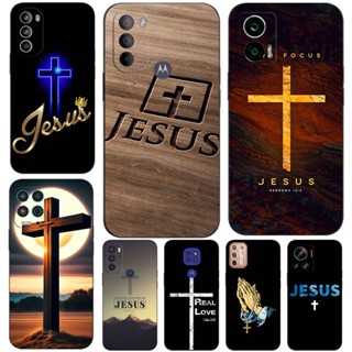 Capa Para Moto Motorola G13 G23 G53 G73 E13 E22 E22I Cristão De Cruz De Pulso