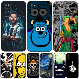 Para Samsung A03s Comprimento Da Caixa A03s 164,3mm Capa Traseira Do Telefone Galaxy A03s GalaxyA03s A 03s A037 De Silicone Black Tpu Case Crânio Leão Moda