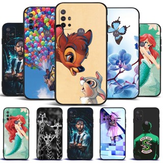 Para Moto Motorola G10 G20 G30 Capa Traseira Da Caixa G 10 20 30 Protetora De Silicone Macia Preta Tpu Bambi Lionel Messi Flor