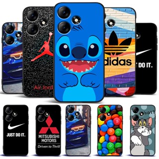 Estojo Para infinix HOT 30 (X6831) 30I (X669) Silicone Phone Back Cover Preto tpu Ponto dargon
