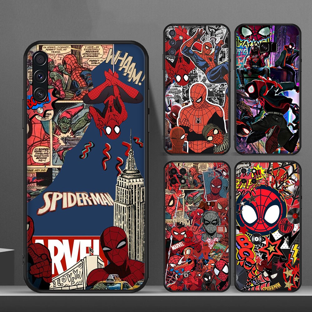 Samsung A5 A6 Plus A7 A8 A9 A01 Homem Aranha Da Caixa Telefônica