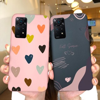 Estojo Para Redmi Note 12 Pro 4G 5G Love Heart Silicone Matte Antifouling Non-slip Protetor De Luxo Durável Xiaomi Note12Pro Capa Bumper