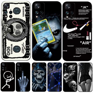 Estojo Global Para Xiaomi Redmi Nota 11 PRO PLUS + 5G 11S 5G Telefone 6.6inch Capa Traseira Preta tpu Moda Preto