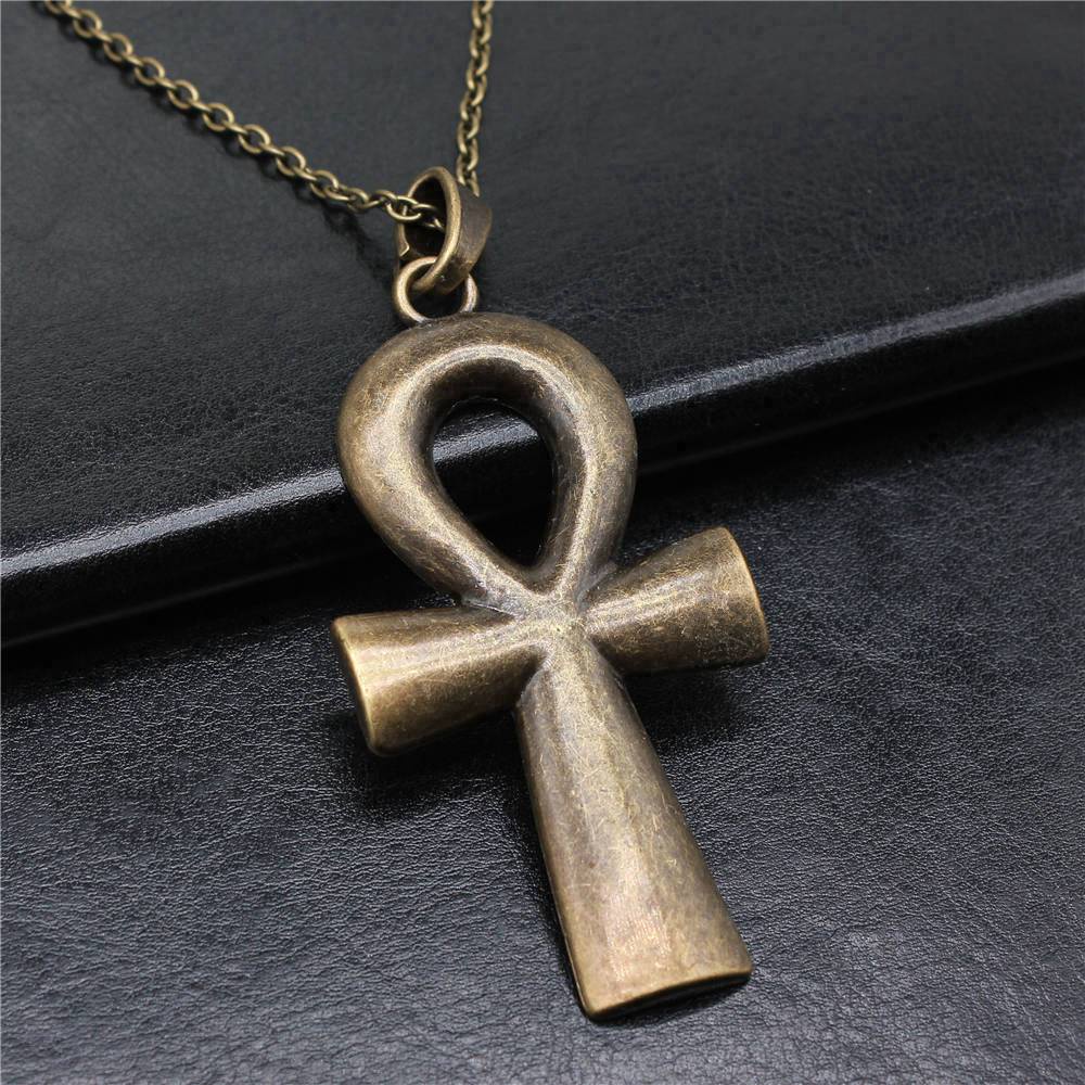 WYSIWYG Ankh Cross Woman Chains Casal Pingentes Jóias Fazendo Suprimentos Populares