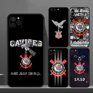 Caixa De Silicone Macia Para Telefone iPhone 7 8 SE 2020 7Plus 8Plus X XS XR 6S Plus 5S Corinthians Paulista