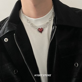 Novo Colar De Emendas Do Amor Da Moda Retro Corrente De Colarinho De Hip Hop Versátil Para Homens