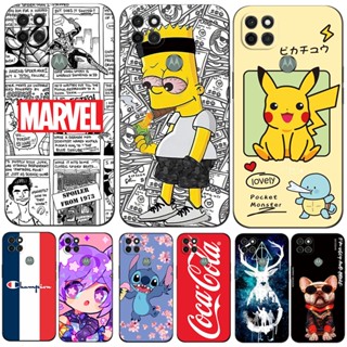 Para Moto Motorola G9 Power Case Capa Traseira Em Silicone Macio MotoG9Power Phone Protective Black Tpu cartoon anime Cão Bonito
