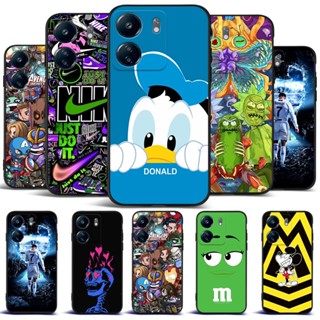 Para xiaomi Redmi 13C 4G POCO C65 Capa Traseira Do Telefone Em Silicone Macio Protetor De Preto Tpu donald car funy