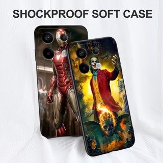 Estojo Para POCO X6 PRO Silicone Phone Back Cover tpu Preto Tv Show Joker
