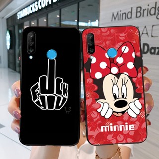 Para huawei P30 lite Capa Traseira Em Silicone P 30 P30lite Telefone P30lite Caixa Preta cartoon funy popular