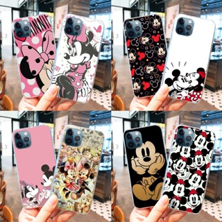 Para moto g84 5g g23 g14 Borda 40 neo 5g e22 128 GB TPU Capa Macia Transparente T136 Mickey Minnie Mouse