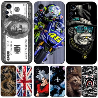 Para Xiaomi Redmi Note 12S 4G Capa Global De Celular Preta tpu Carro Do Dólar animal Da Sorte