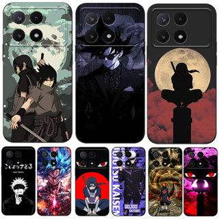 Estojo Para POCO X6 PRO REDMI K70E 5G Silicone Phone Back Cover Preto tpu goku naruto Dor gojo em Oferta na Shopee