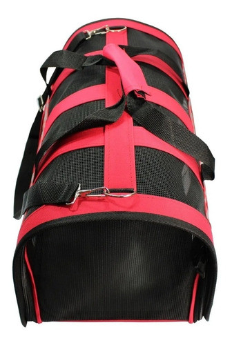 Bolsa Mala Transporte Pet Cães Gatos 7kg Vermelho
