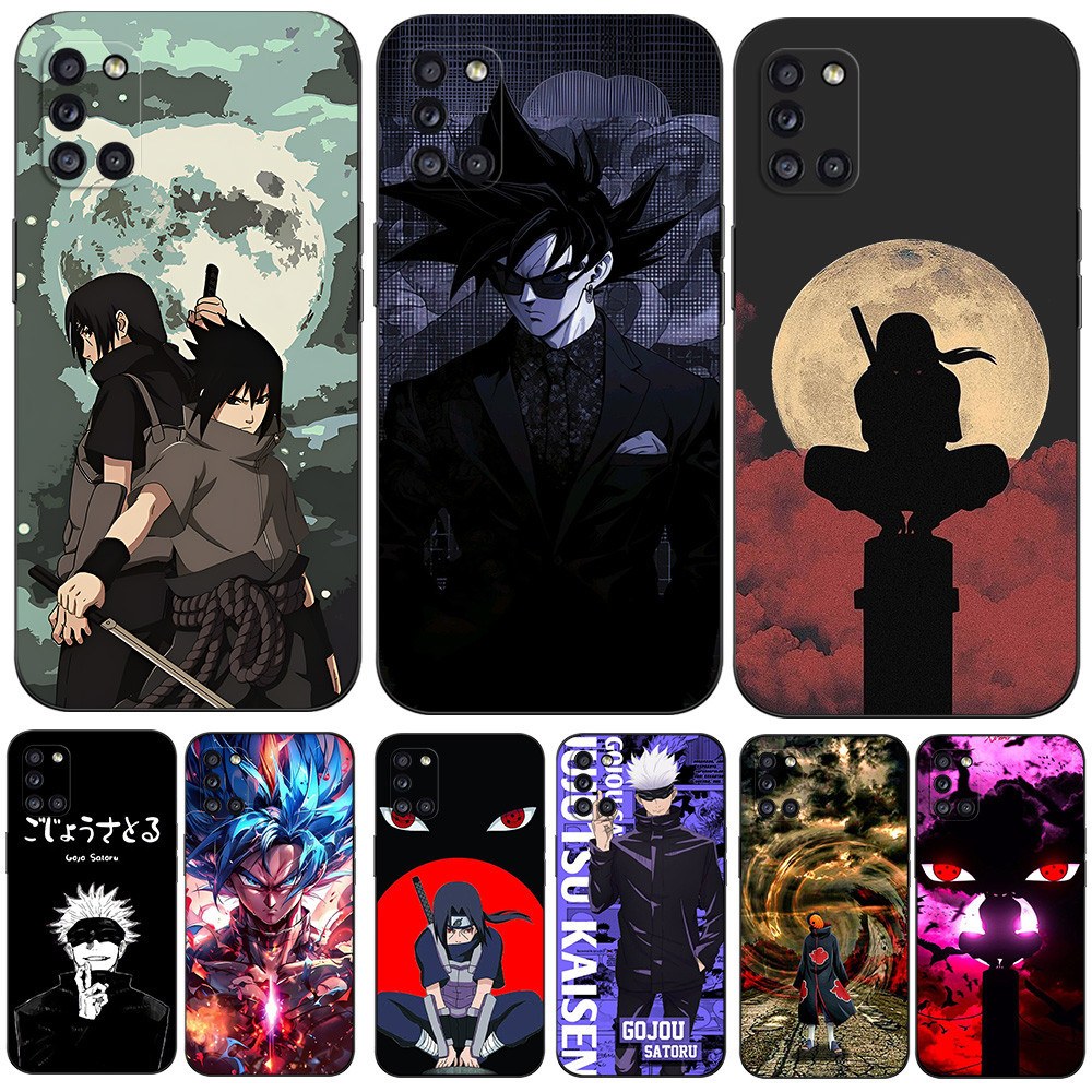 Capa De Silicone Para Samsung Galaxy A31 A31 A 31 SM-A315F GalaxyA31 6.4inch Black Tpu anime goku naruto Dor gojo