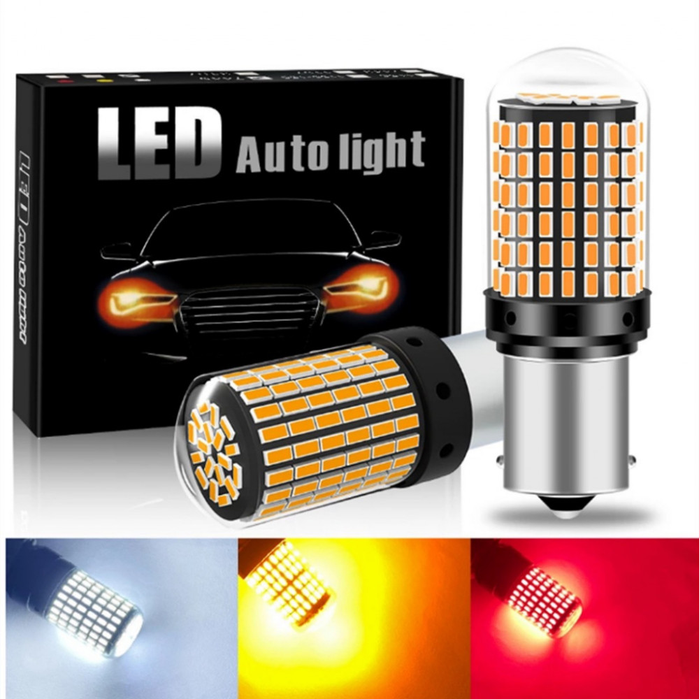 2pcs Carro Canbus Led Lâmpadas De Sinalização De Volta Nevoeiro 1156 BA15S BAU15S 1157 7440 7443 3014 144SMD Para Luz De Freio 2 Peças Branco Amarelo Vermelho em Oferta na Shopee