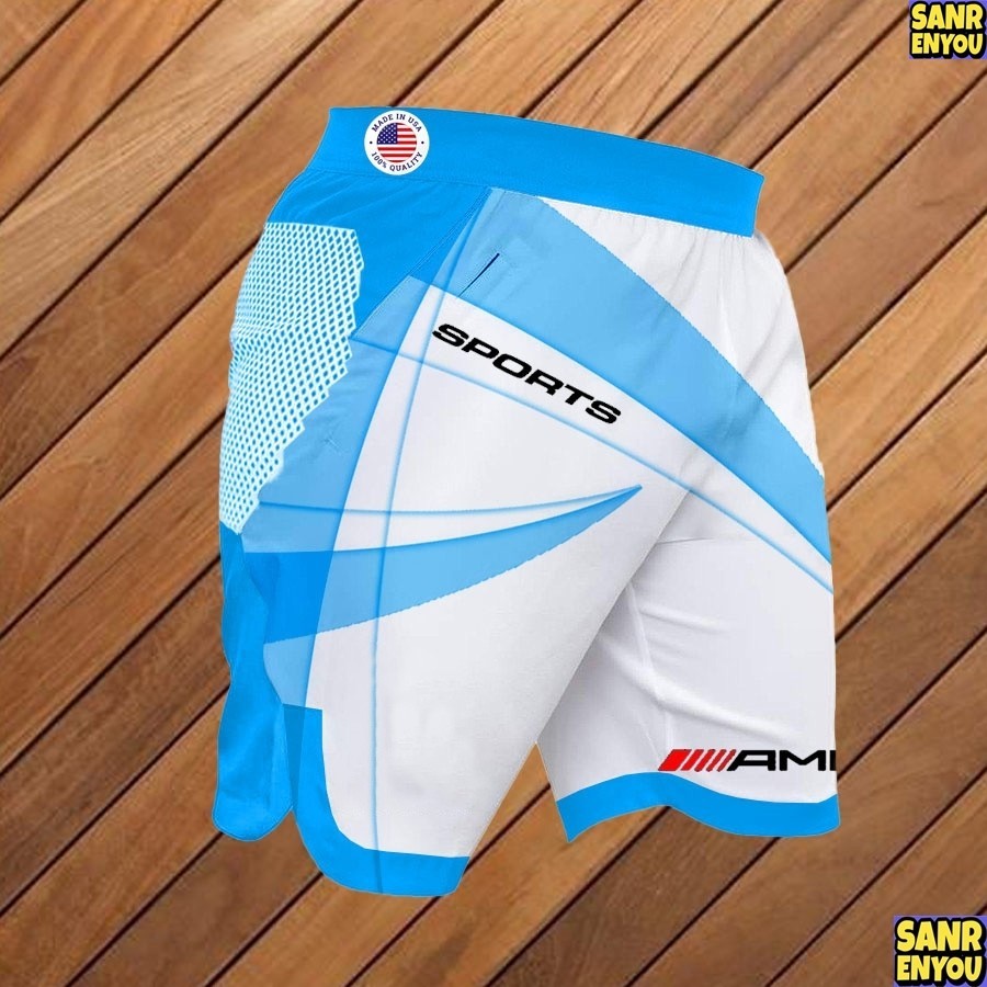 2024 Novos Shorts De Praia Masculinos Amg , Esportivos , Secagem Rápida De Alta Qualidade , Confortáveis De Usar , Color