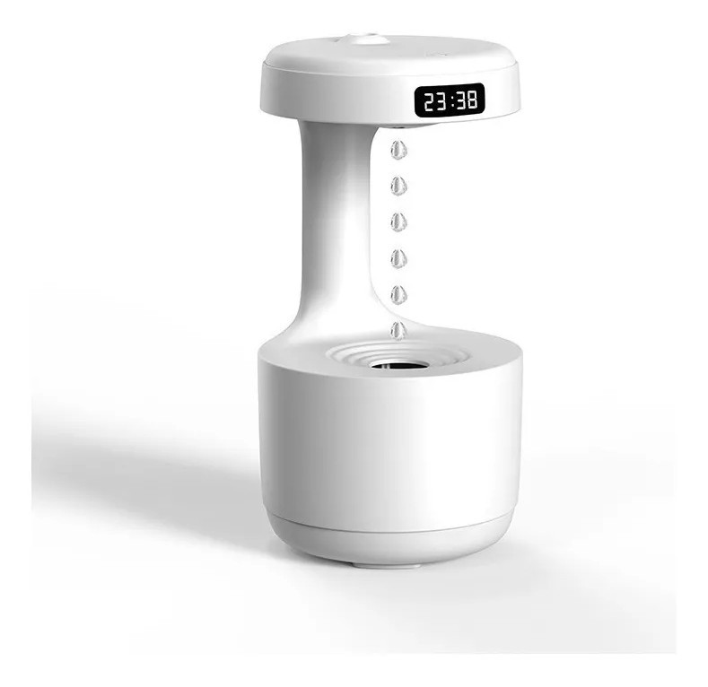 Umidificador De Ar Anti-Gravidade De 800ml Gotas De Água Ultrassônicas Cool Mist Maker Fogger USB Recarregável Com Visor LED