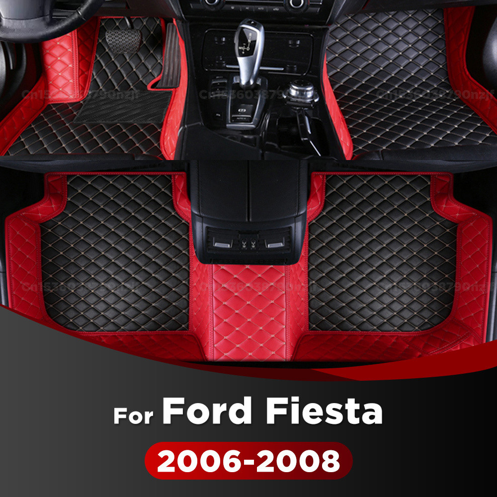 Para Ford Fiesta Sedan 2006 2007 2008 Tapetes De Carro Personalizado Almofadas De Pé Automóvel Capa Acessórios Interiore