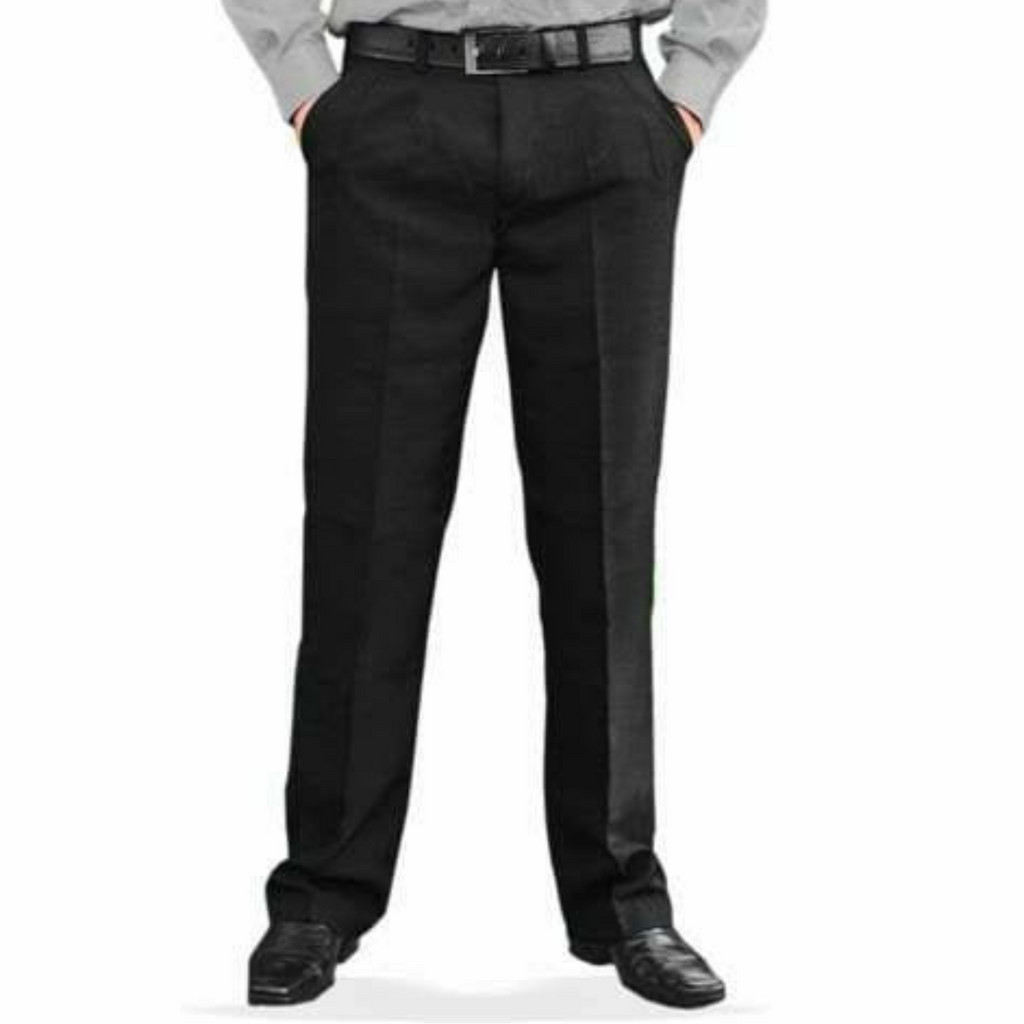 Calça Social Masculina Tradiciona Com Pregas Tecido Oxford,