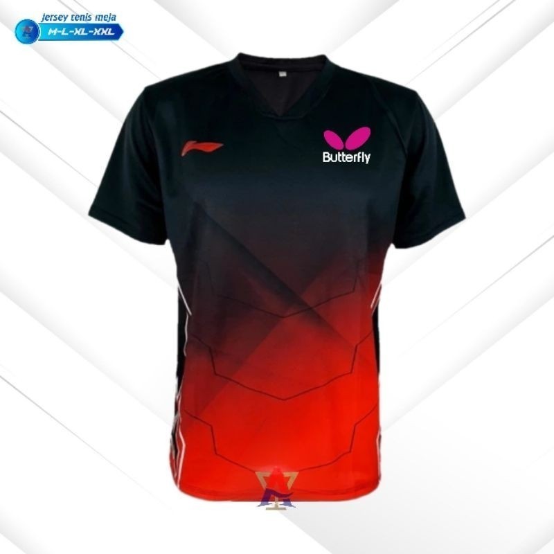 Tênis De Mesa Butterfly Jersey Feminino De Manga Curta Respirável Camiseta De Masculino Treinamento Estudantil